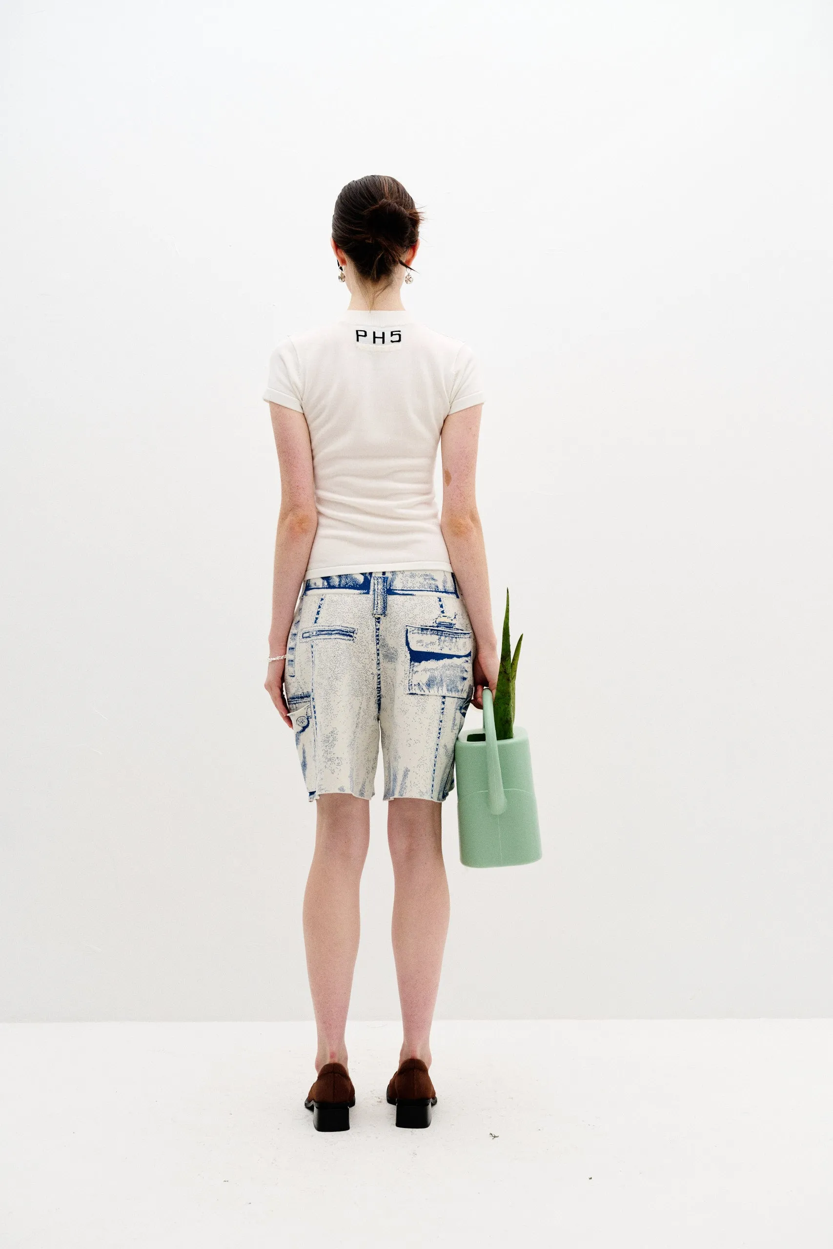 Roll Up Sleeve System BLANCA UV REACTIVE FLOWER TSHIRT