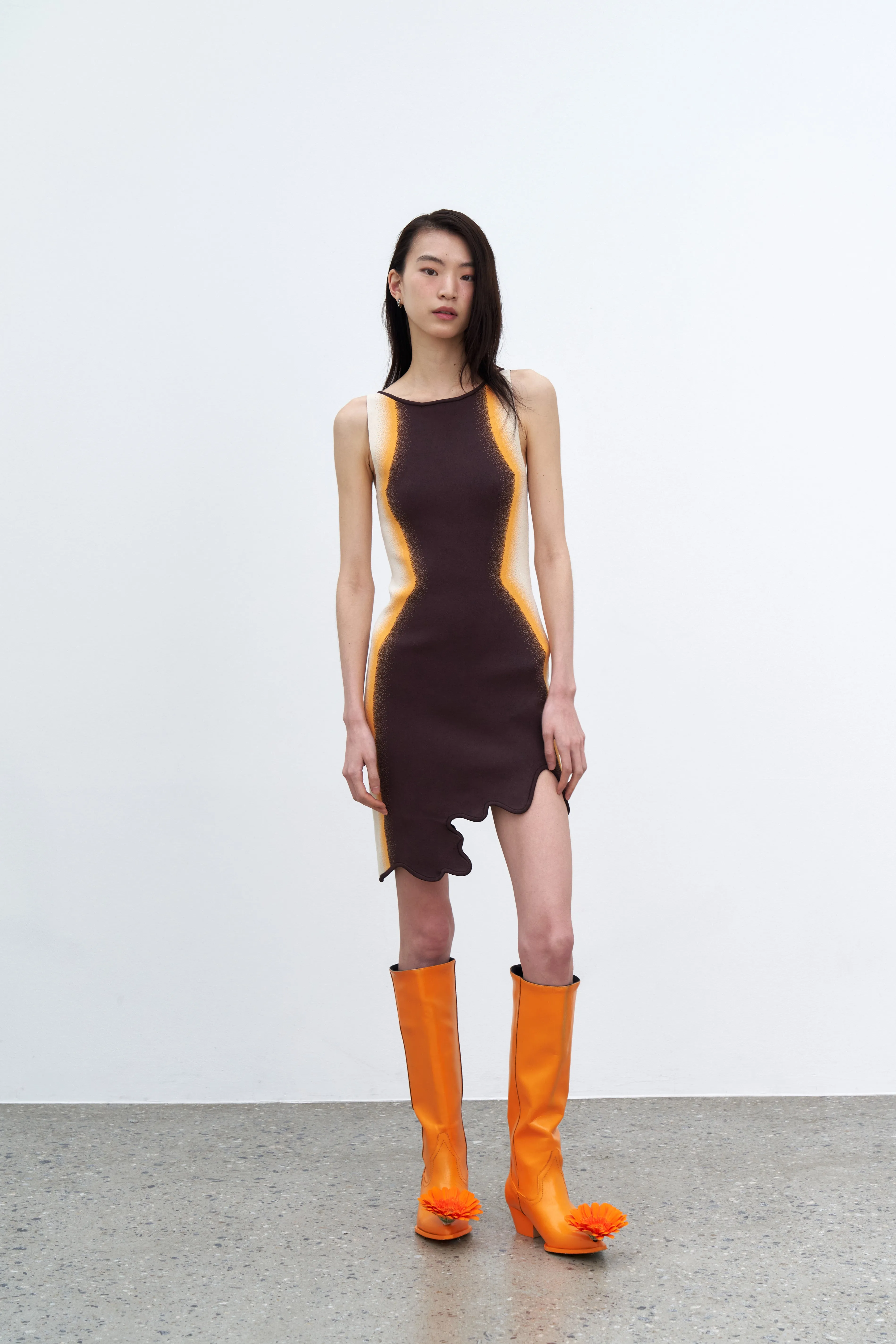 HAZEL GRADIENT PRINT MINI DRESS Vibe Style Stream Cut