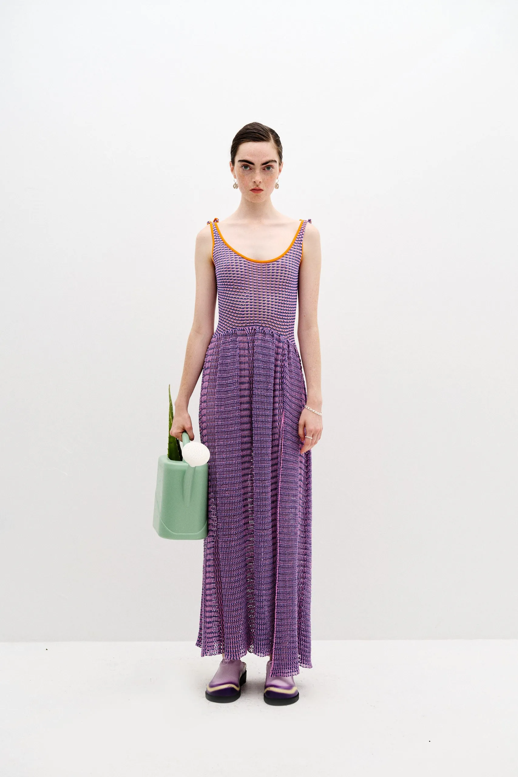 Comfortable casual dress BRASSICA CROCHET TANK DRESS