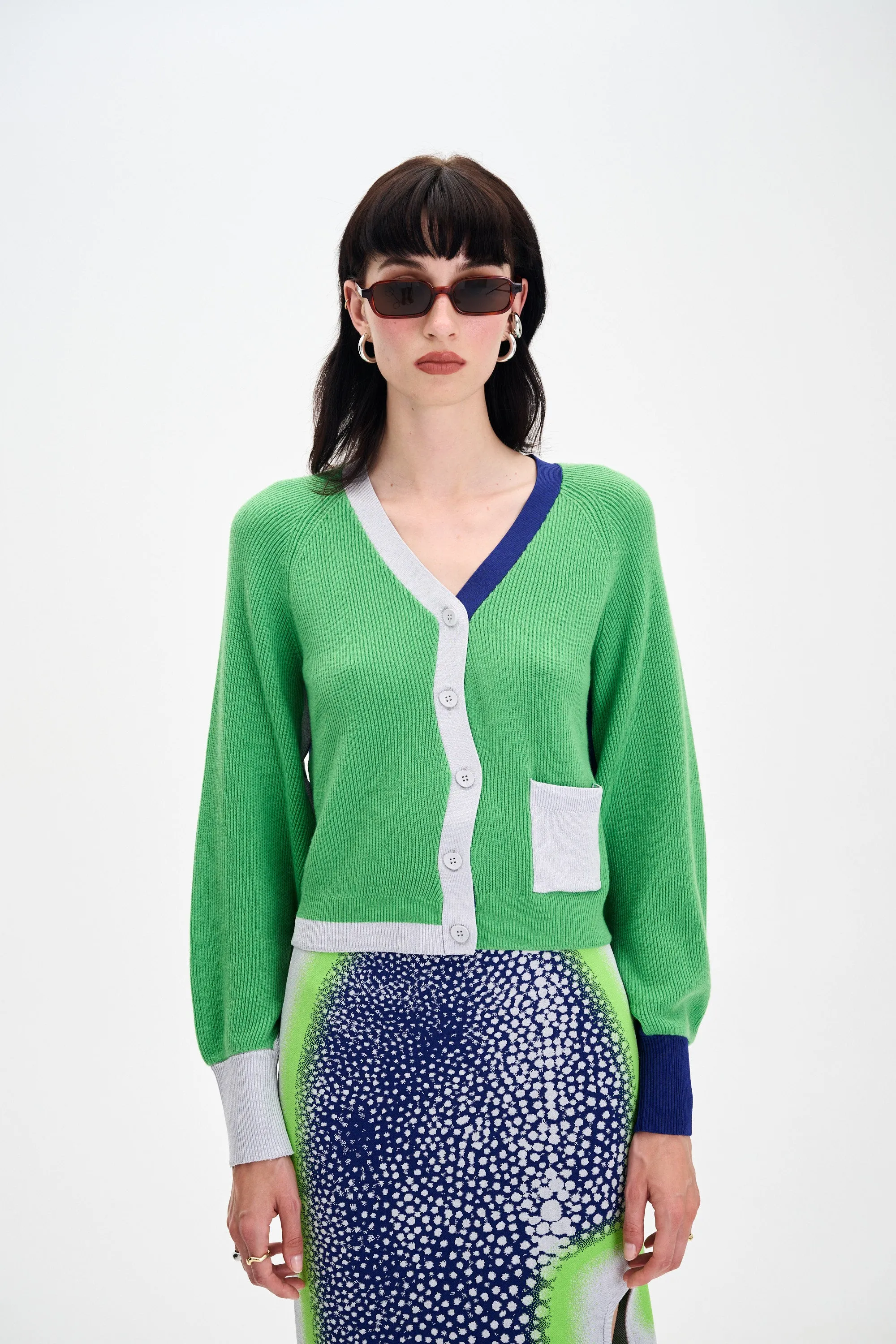 SublimatedPrint Everyday Comfort ALAIA WAVY CARDIGAN