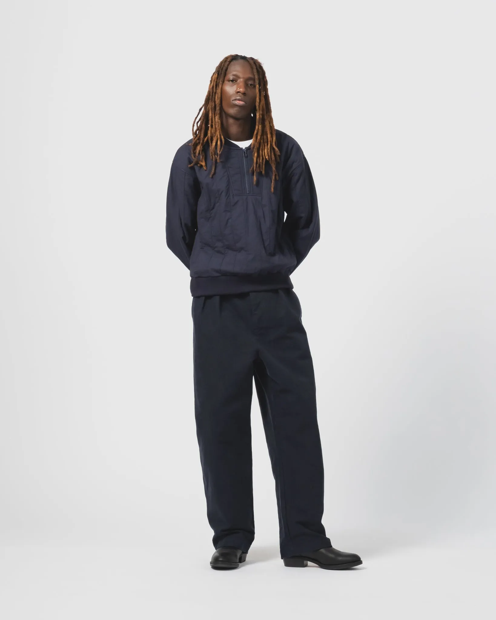 Oslo Sweater Quilted Cotton Inkt Layer Ready Fit