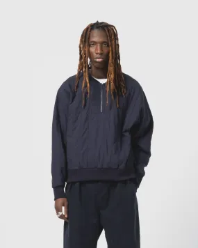 Oslo Sweater Quilted Cotton Inkt Reversible design