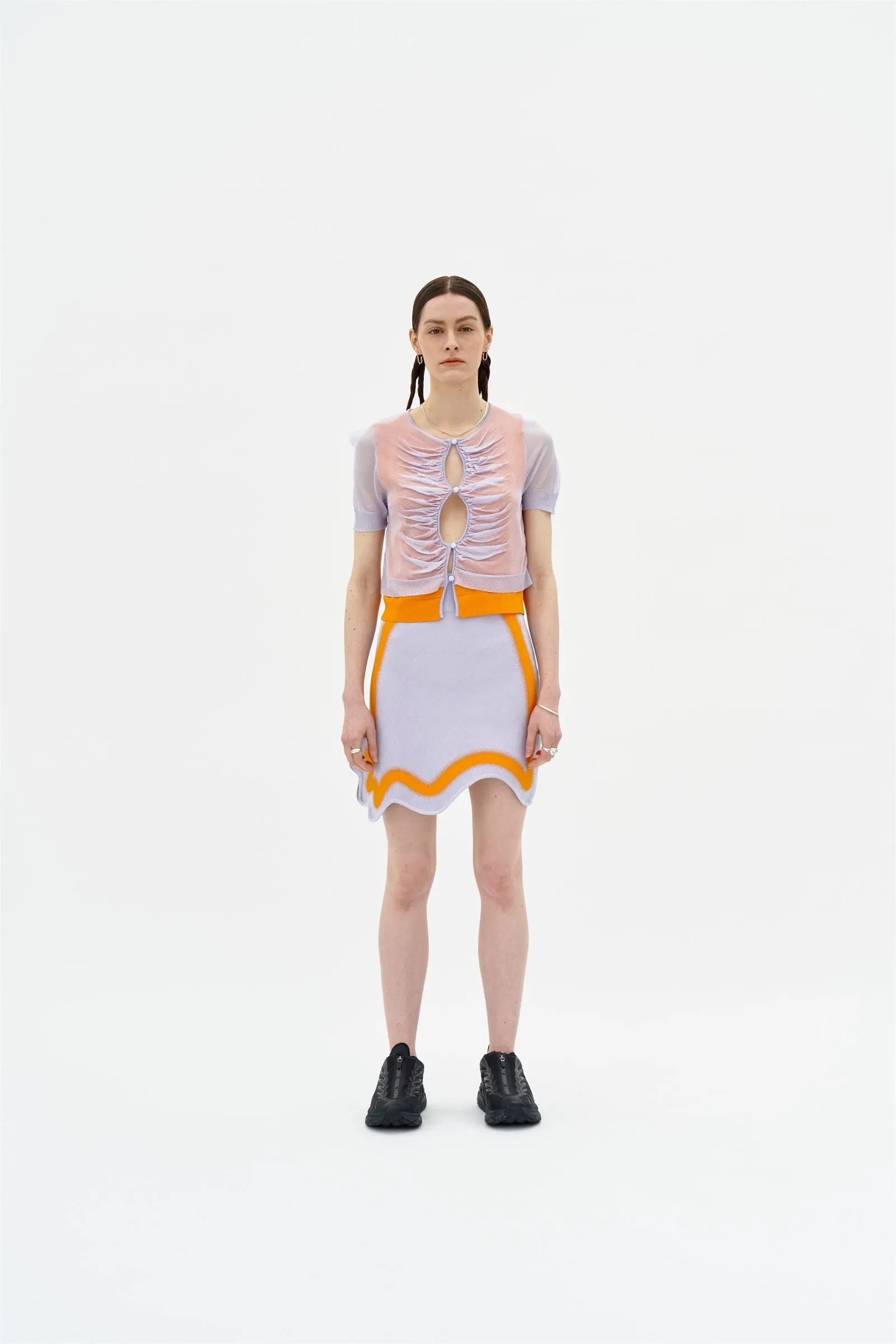 Chic Look Ultra Stretch KATIE WAVY MINI SKIRT