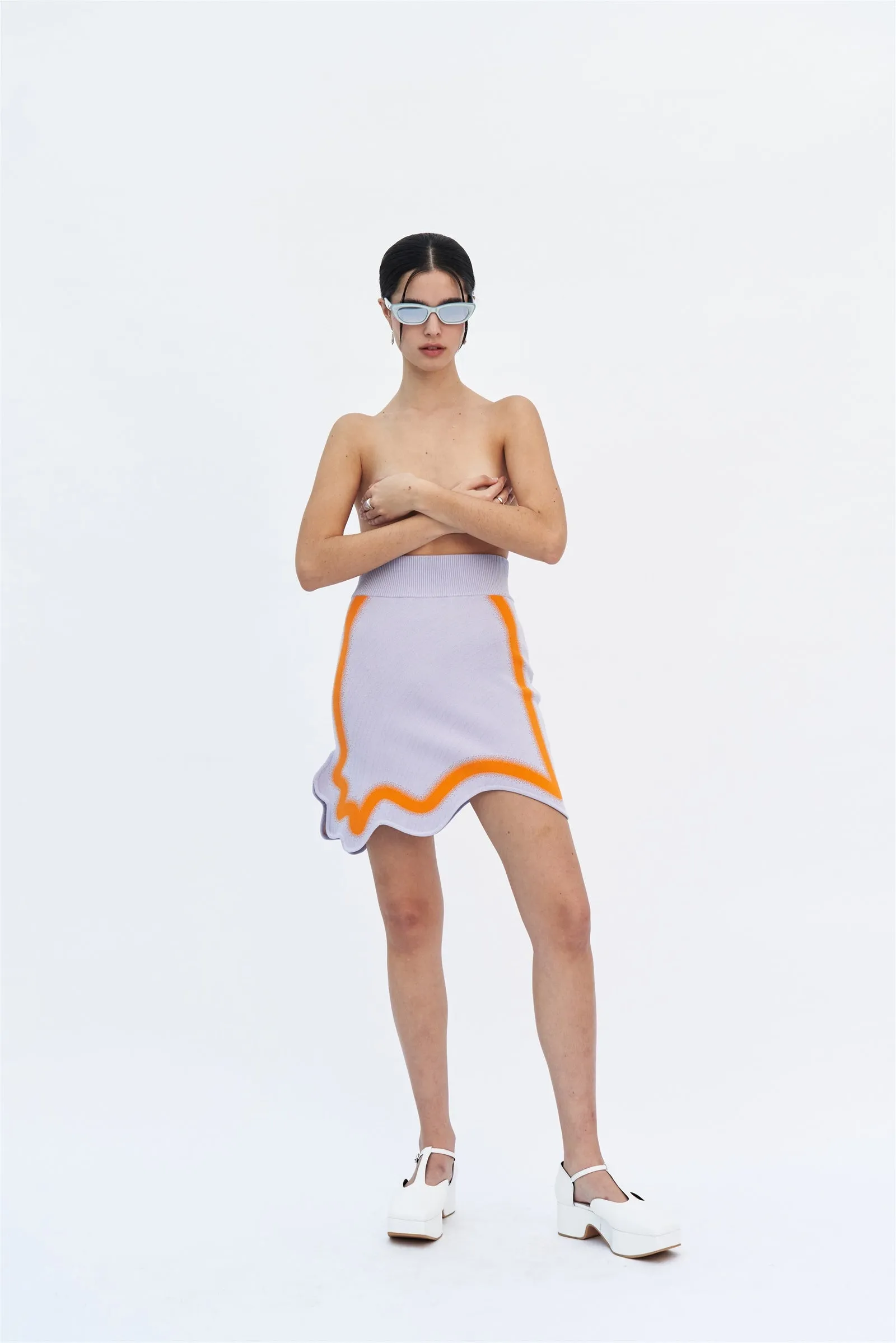 KATIE WAVY MINI SKIRT Non Restrictive