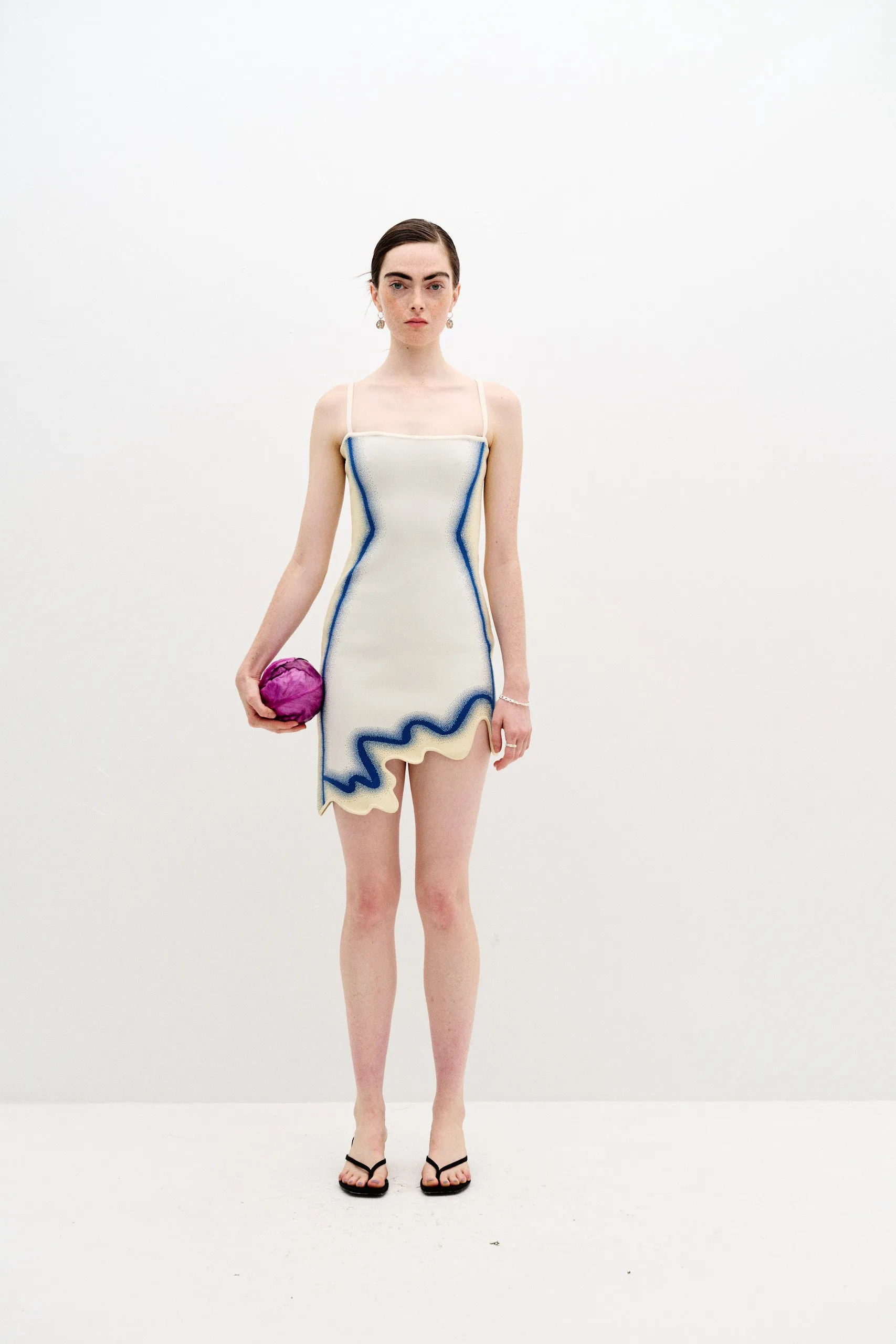 Skin Hug CAMASSIA UV REACTIVE MINI WAVY DRESS