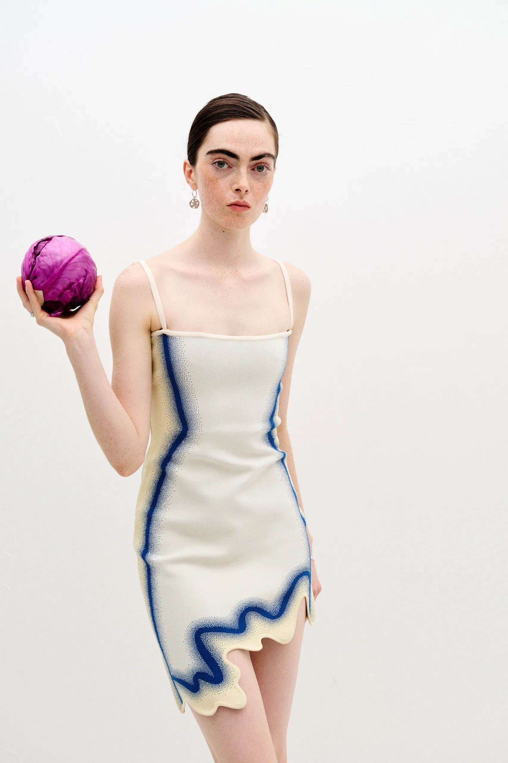 Soft Harmony Contrast-Lining CAMASSIA UV REACTIVE MINI WAVY DRESS