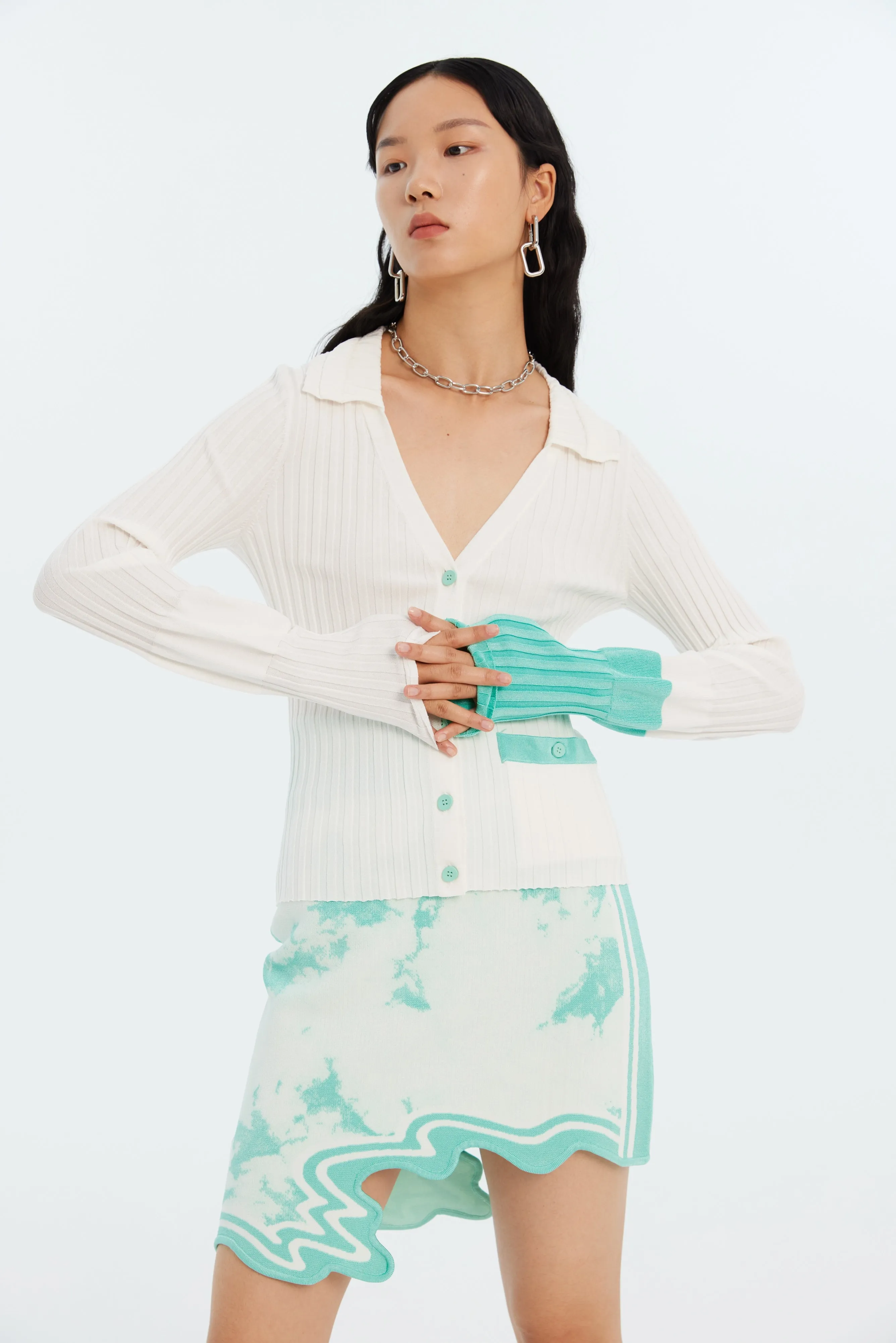 Sport Comfort SALEM ECO "TIE DYE" WAVY MINI SKIRT