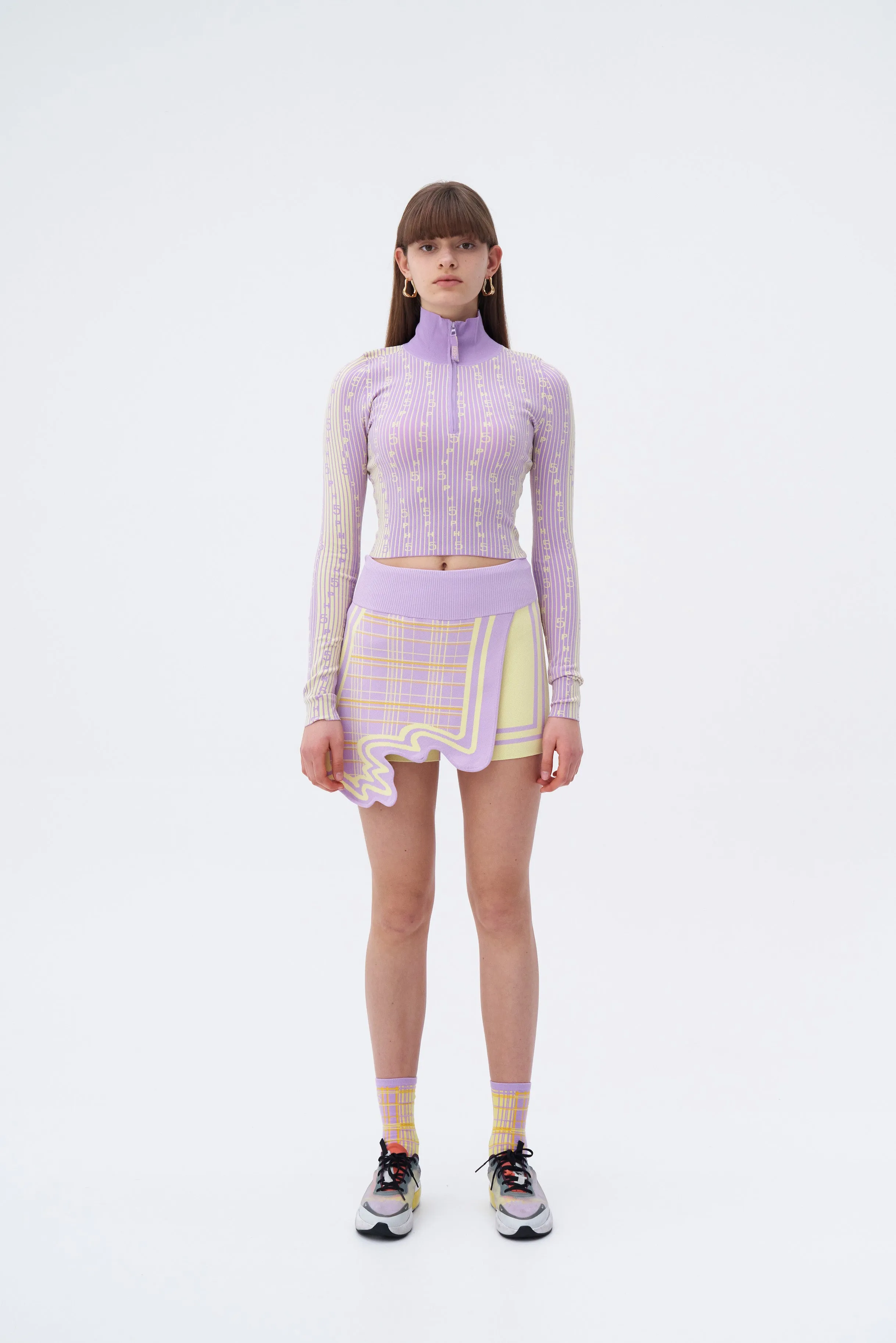 GEN-3 ECO COMPRESSION CROPPED TOP GarmentDyed ReflectiveAccents