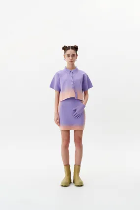 Temperature Regulating Fibers Odor Resistant Material JANUS "SPRAY PAINTED" POLO SHIRT