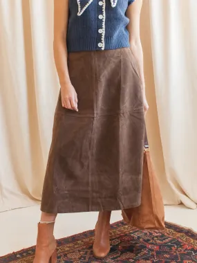 Vibrant Touch Brooklyn Suede Skirt