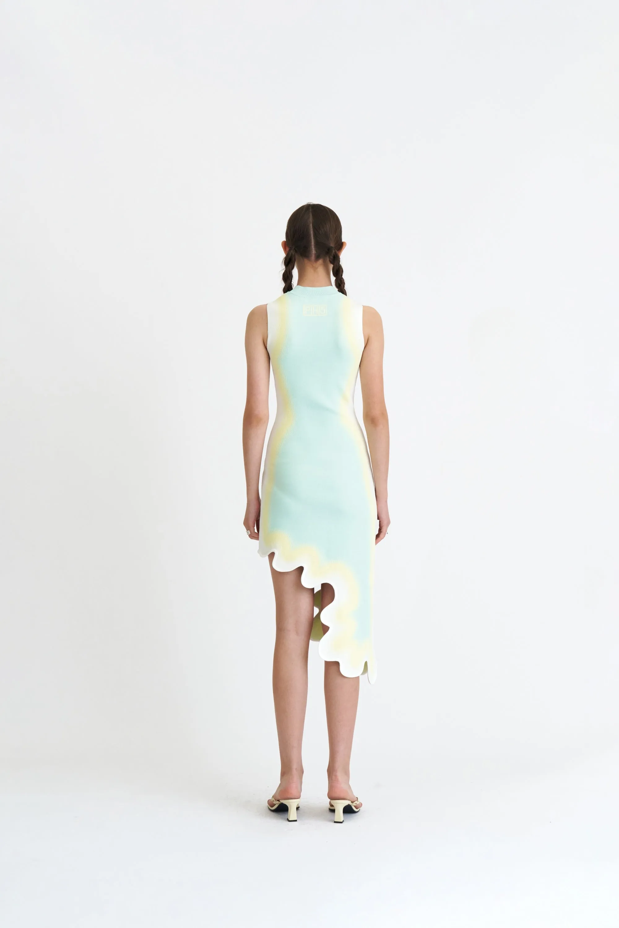BROOKLYN WAVY ASYMMETRIC DRESS Style focused Walk Grace