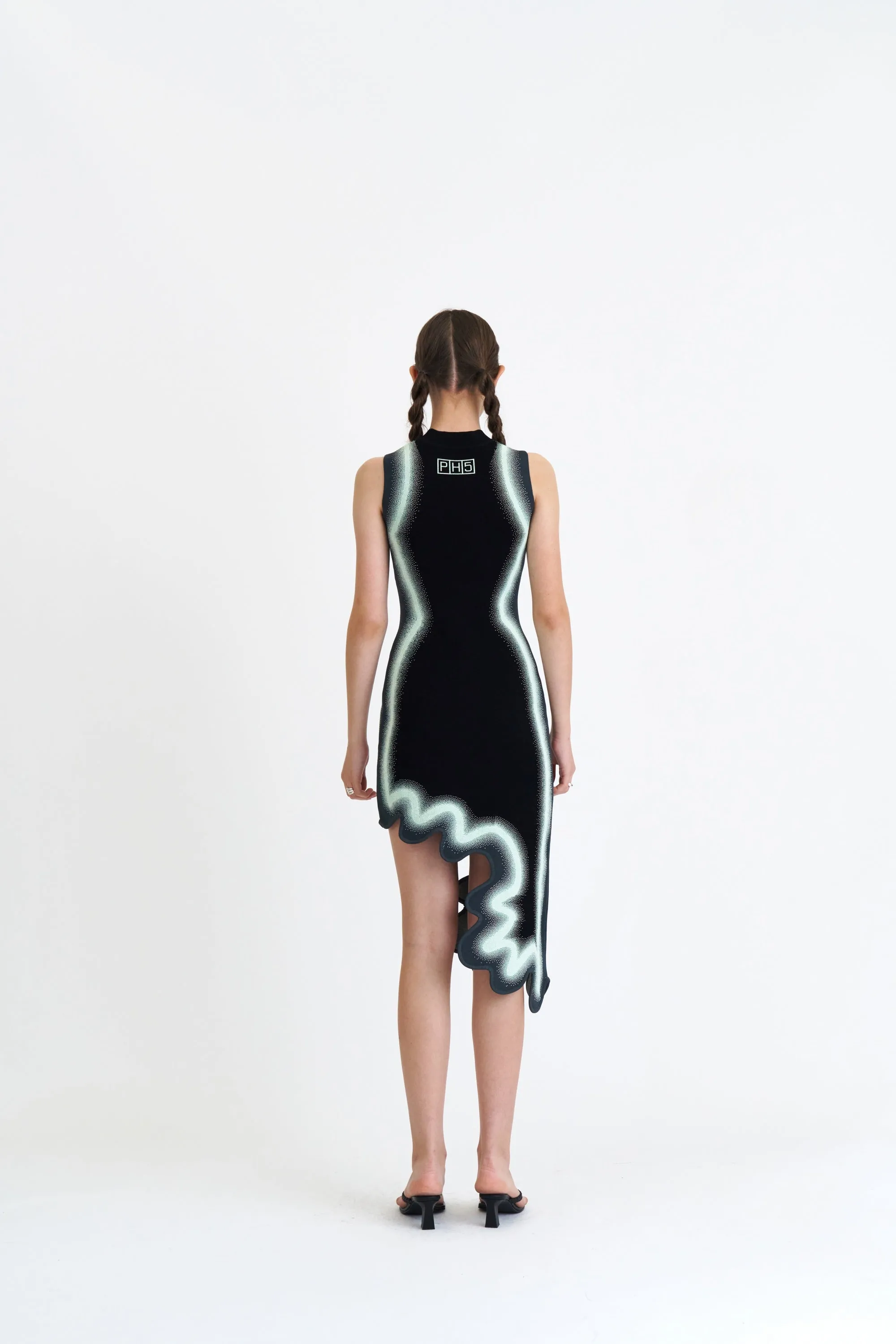 BROOKLYN WAVY ASYMMETRIC DRESS Festival-Ready Flattering Wearable