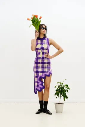 Leg-Lengthening Natural Tones BROOKLYN WAVY DRESS