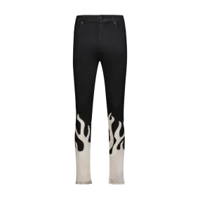 Comfortable Fit Design UP IN FLAMES JEANS