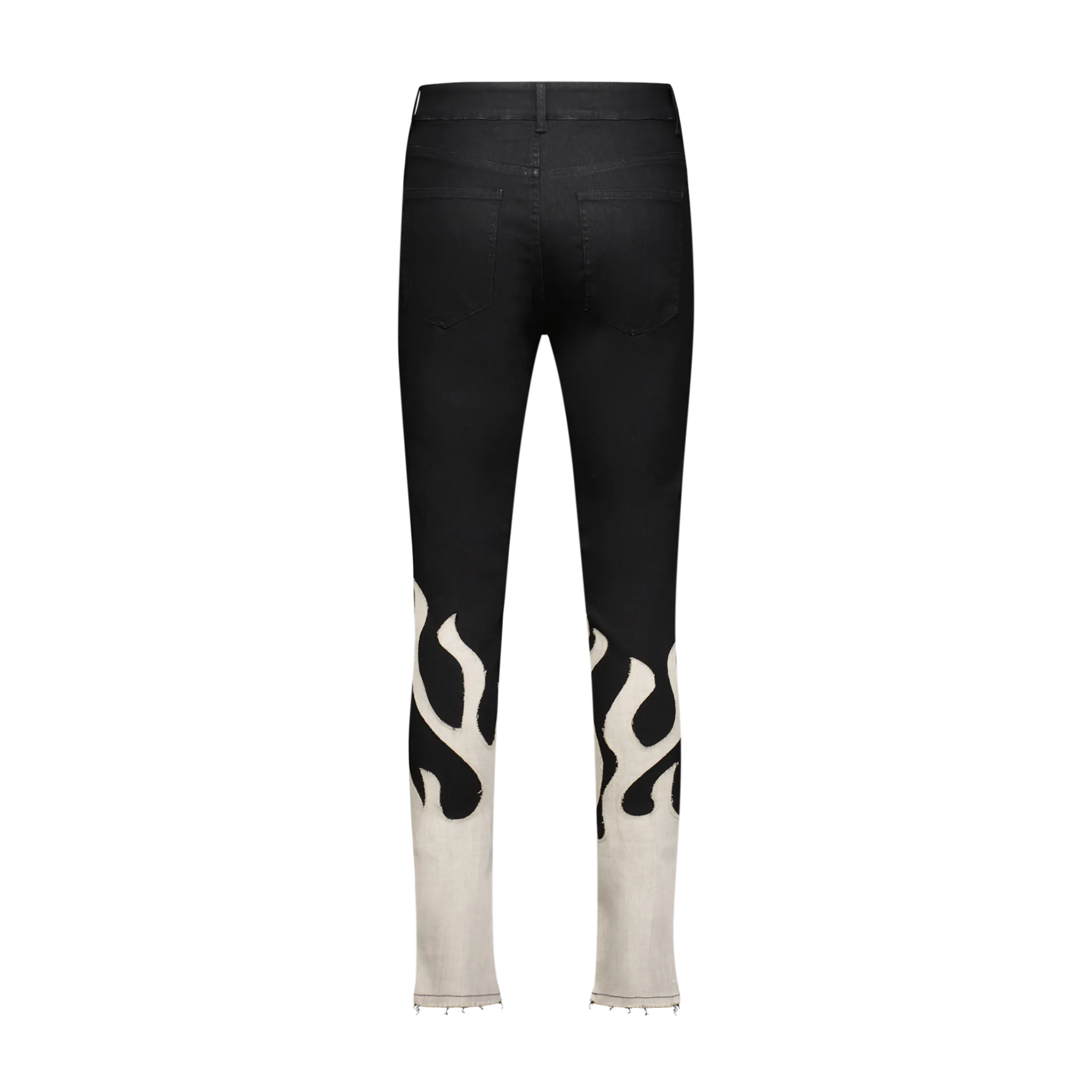 UP IN FLAMES JEANS Neutral Casual Streetwear Fan