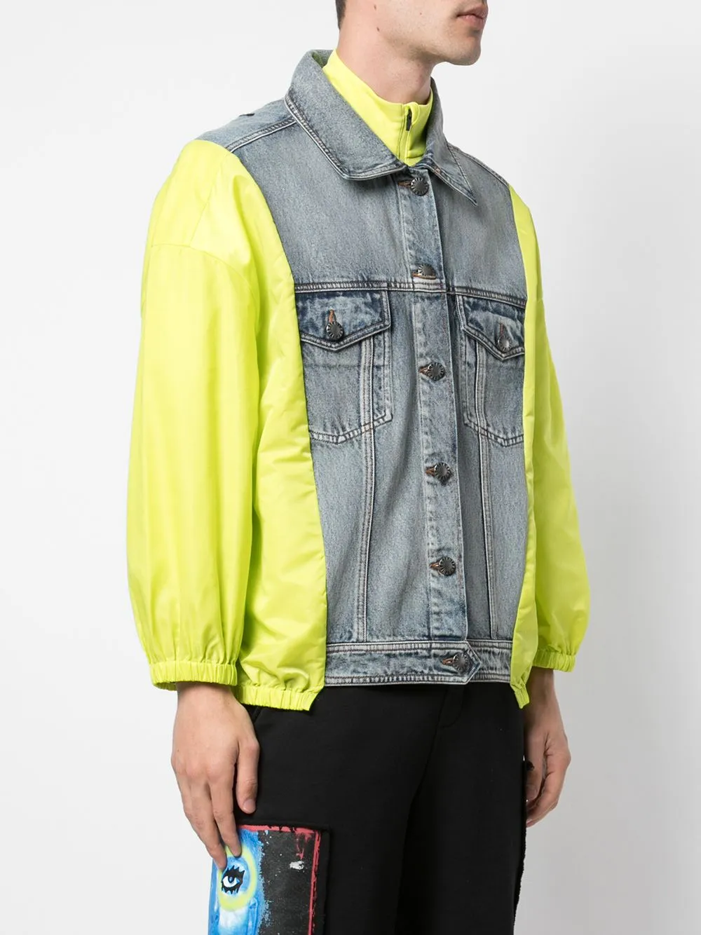Trendy Feel HACULLA HYBRID JACKET BLUE/YELLOW