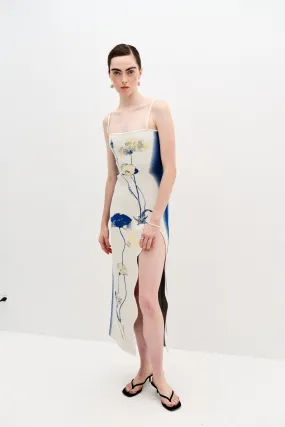 CALLERY UV REACTIVE MAXI TANK DRESS Form Fitting Bright Petal