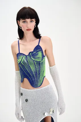 PreShrunk Fabric CAMELLIA DENIM PRINT TANK TOP