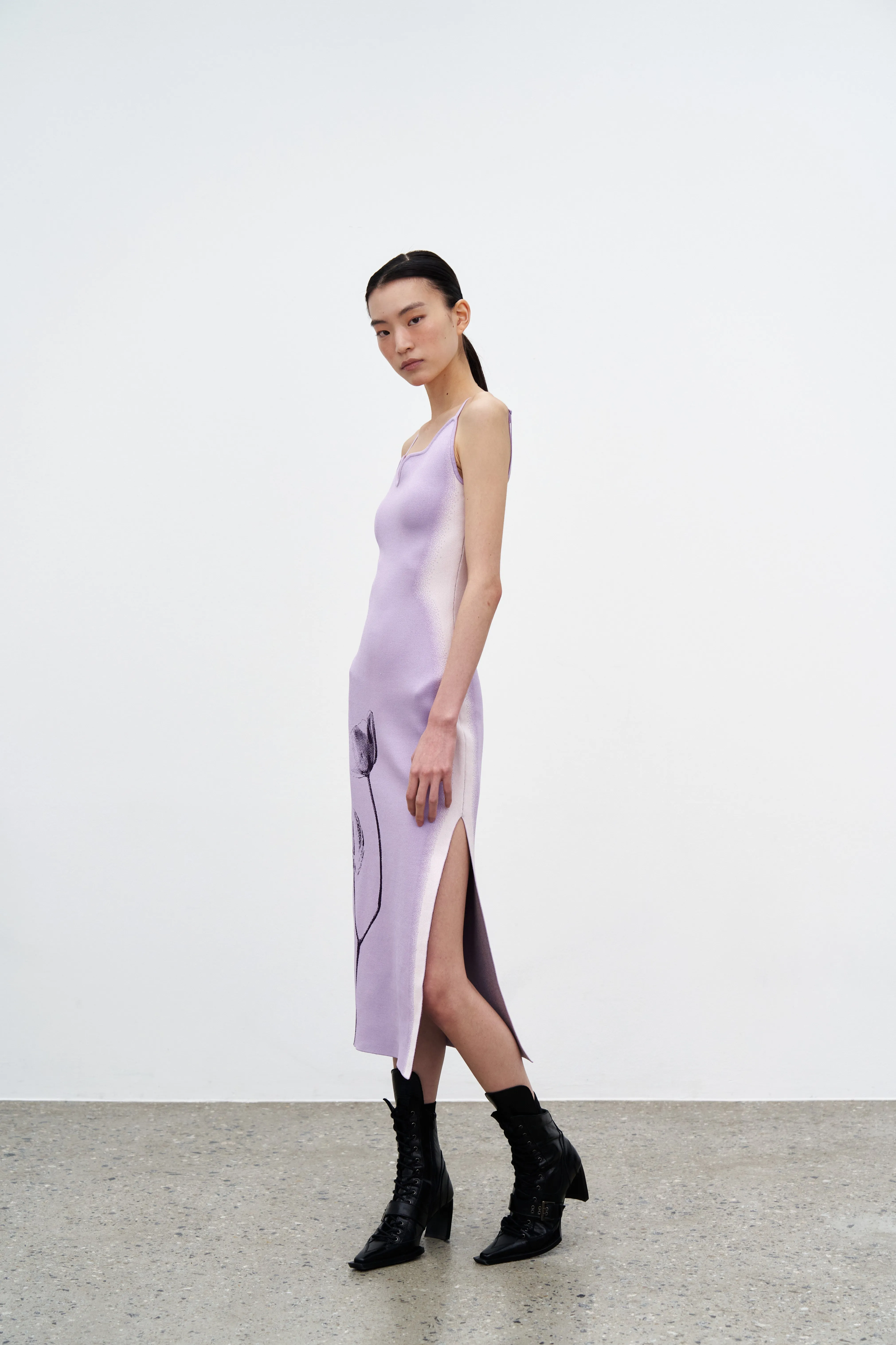 Dinner Outfit Pocket-Detail JASMINE FLOWER PRINT TANK DRESS