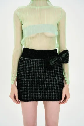 CASSIA METALLIC MINI SKIRT MachineWashable Utility Fit