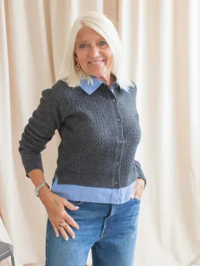 Shannon Layered Cardigan Sleek Stretch Fit
