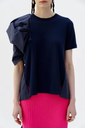 VANILLA PUFF SLEEVE TEE AbrasionResistant Fabric