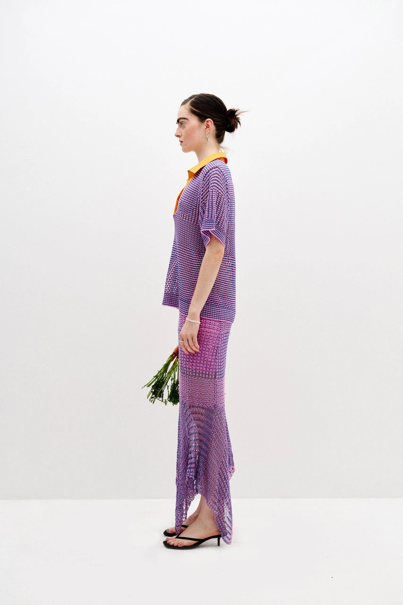 CHIA OVERSIZED CROCHET SHIRT Raglan Sleeve