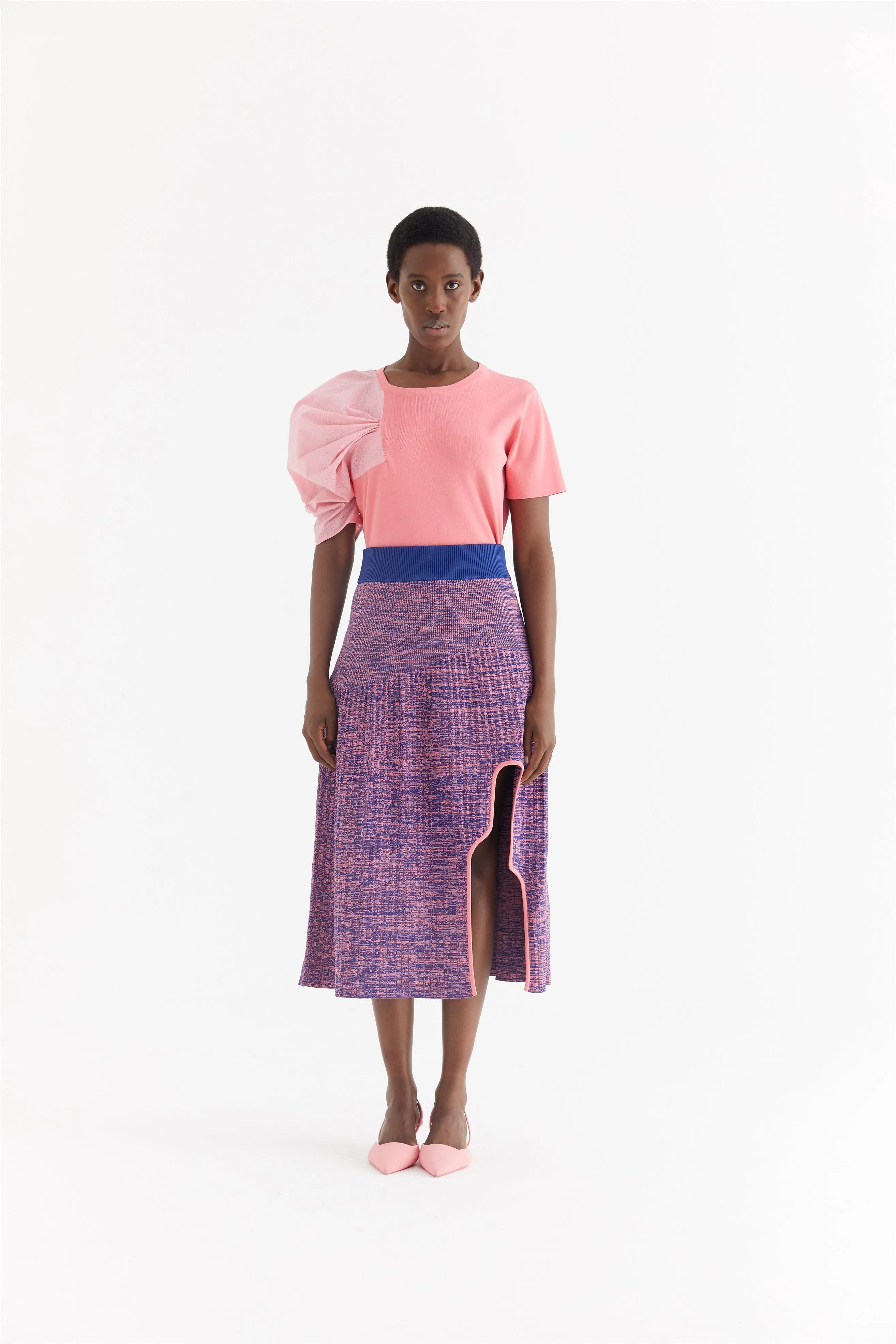 Sweat Absorbent Inner Layer CHIARA PUFF SLEEVE TEE