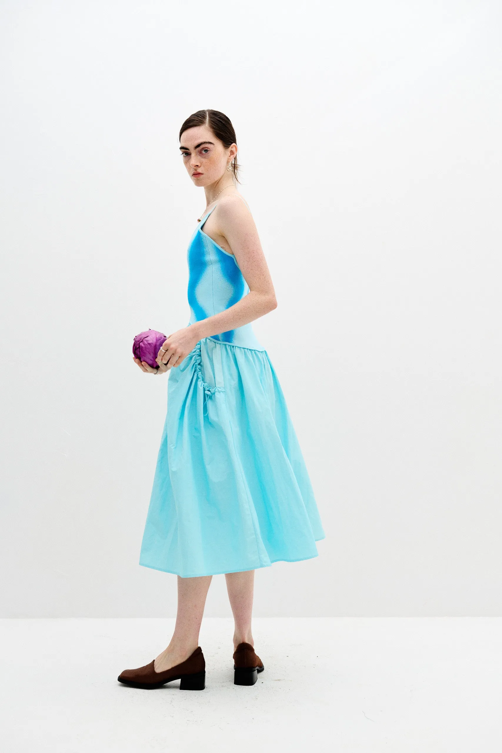 Lightweight Fabric CHILI MIXED MEDIA TANK DRESS