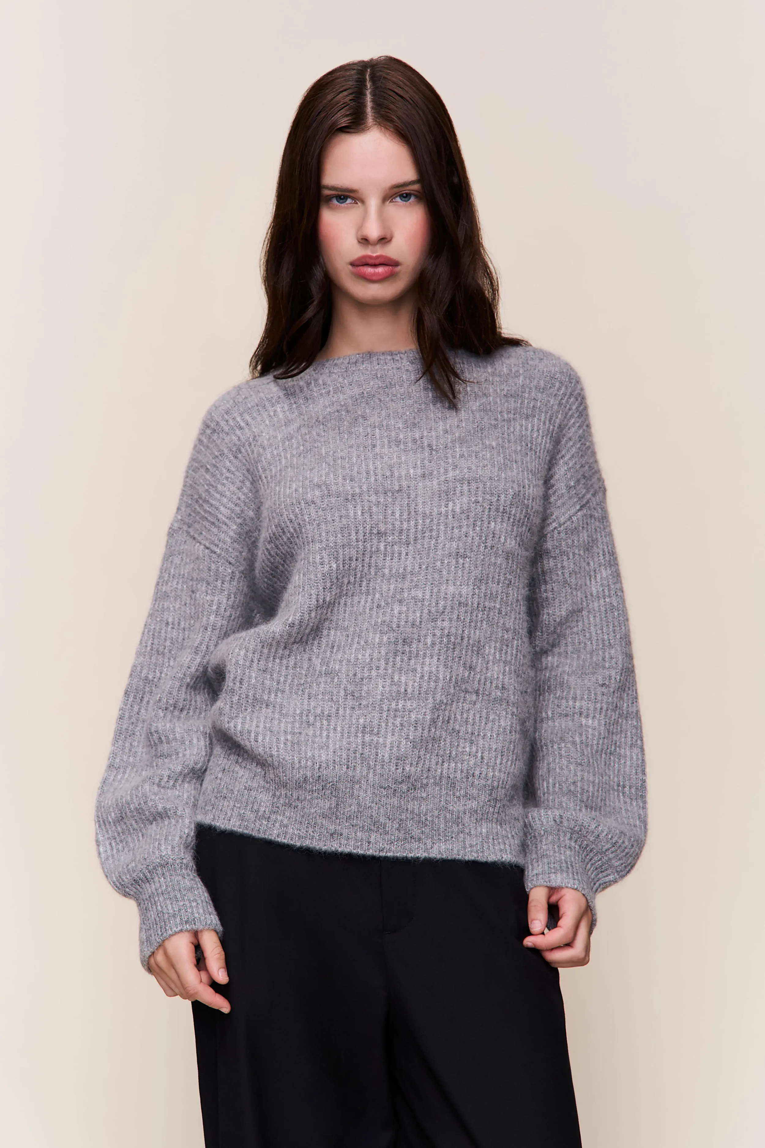 Bobbie Oversized Wool Jumper Cozy Comfort Simple Knit