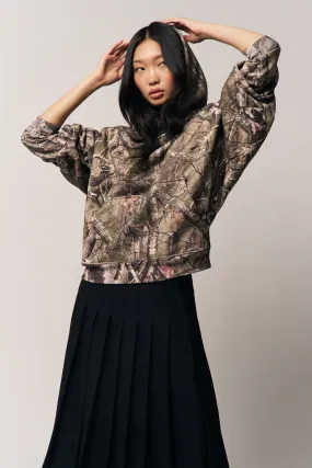 Relaxed Knitwear Camo Sweatshirt