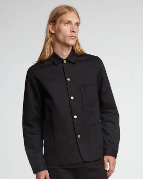 Tear Resistant Chore Jacket Garage Cotton Black