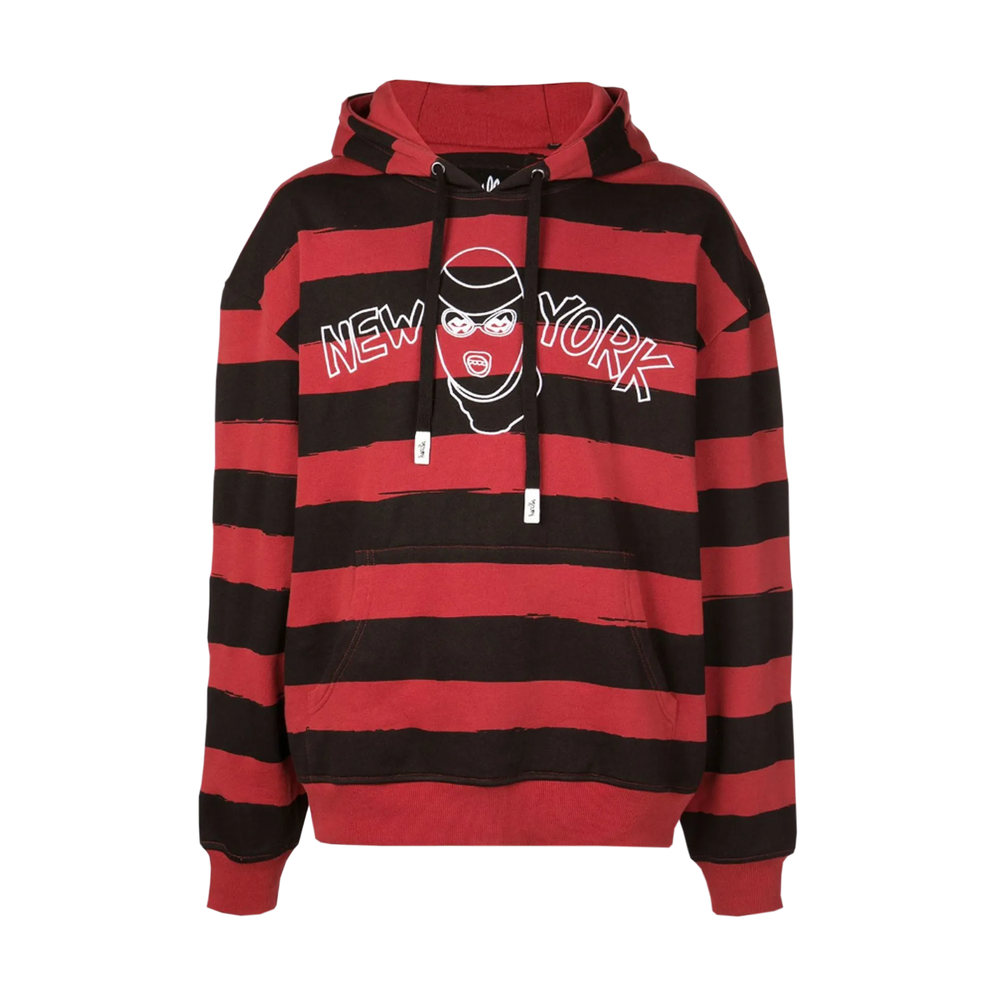 NEW YORK ROBBER HOODIE Layered Hood Design No Ride Up