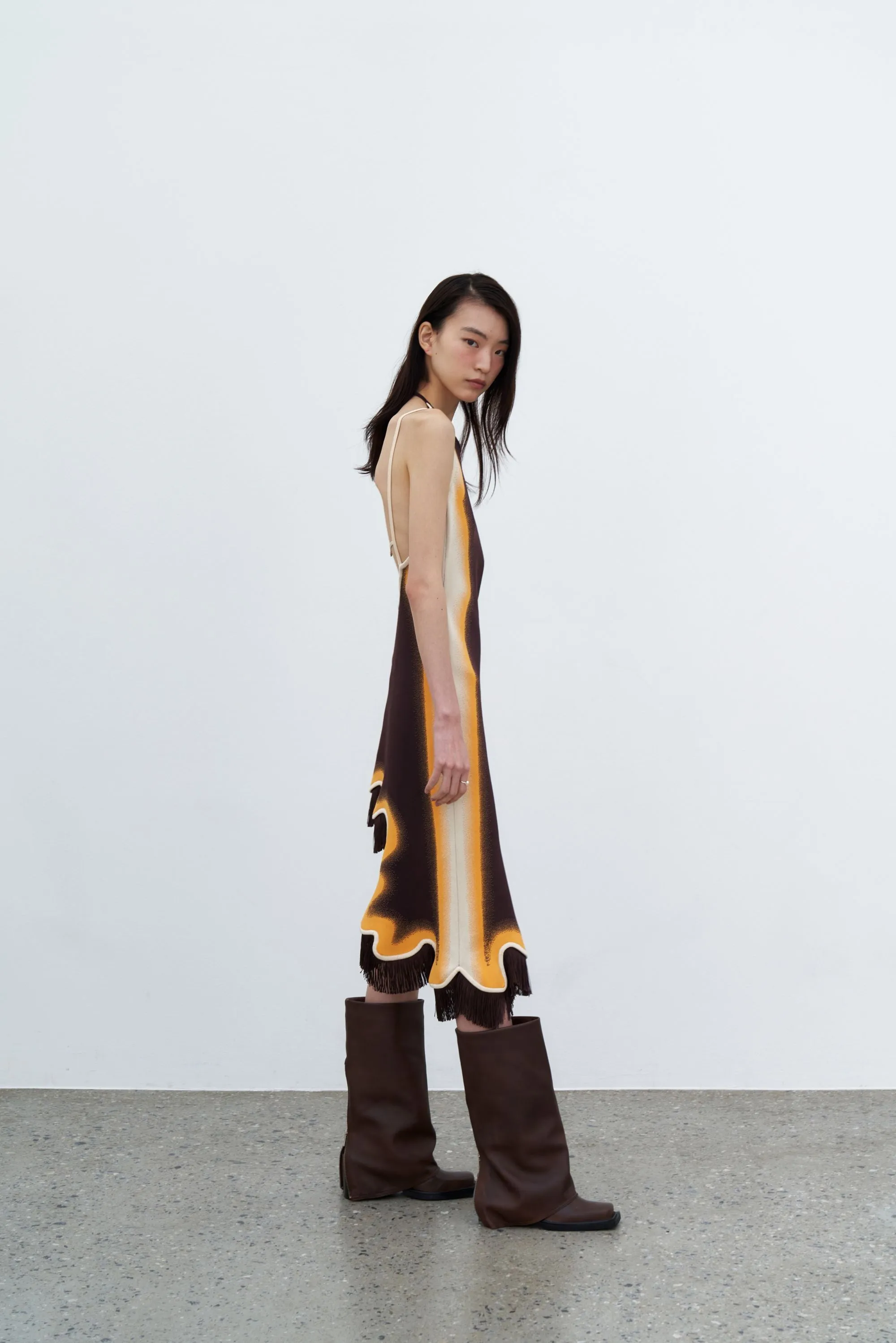 LOTUS SIGNATURE WAVY DRESS WITH OPEN BACK Classic wrap dress Grace Flow