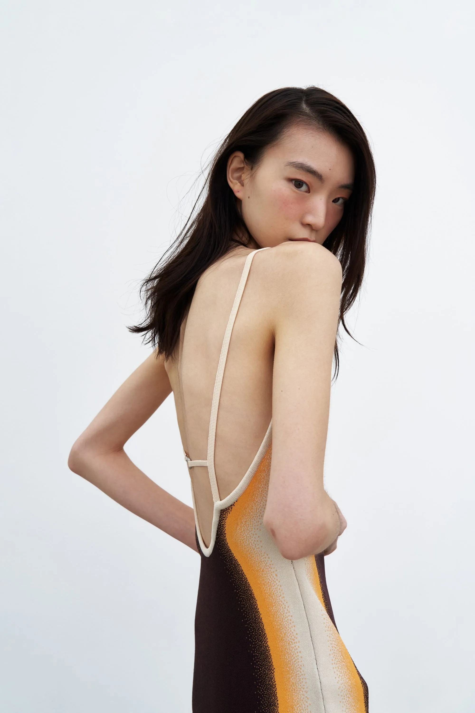 Chic Rhythm LOTUS SIGNATURE WAVY DRESS WITH OPEN BACK