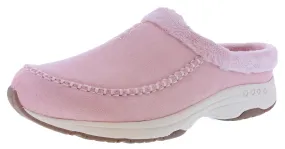 Easy Spirit Women's Travelfurr 2 Slip On Mule Clogs Snack Run Drawstring Lace