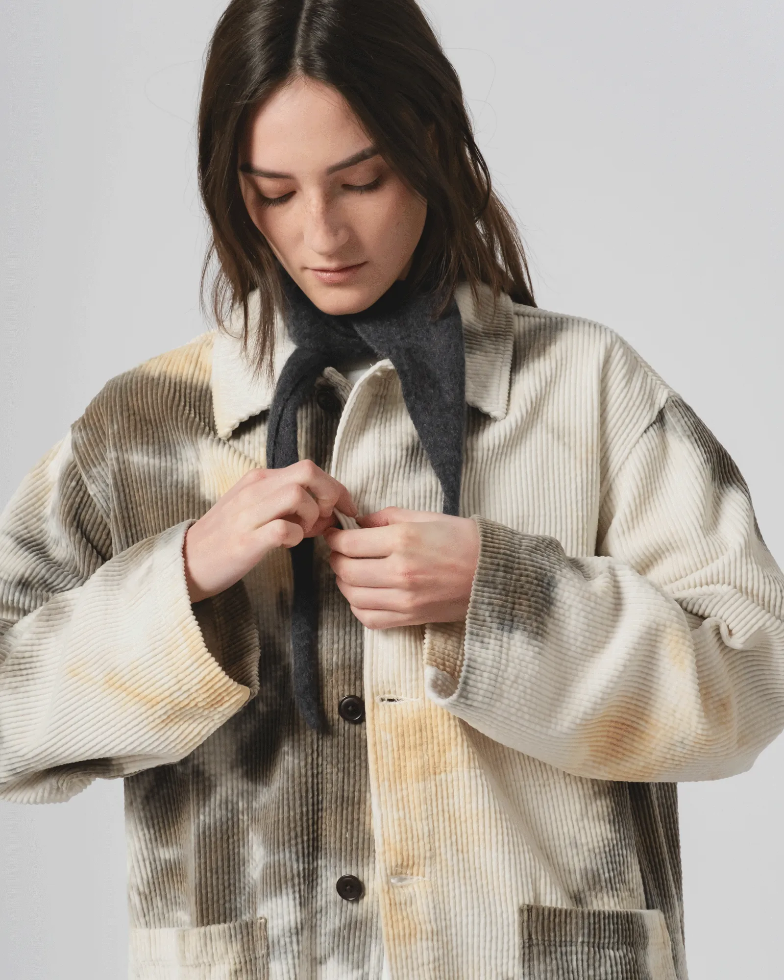 Coach Jacket Marsian Cord Aluminium GlowInTheDarkAccents Detachable Lining