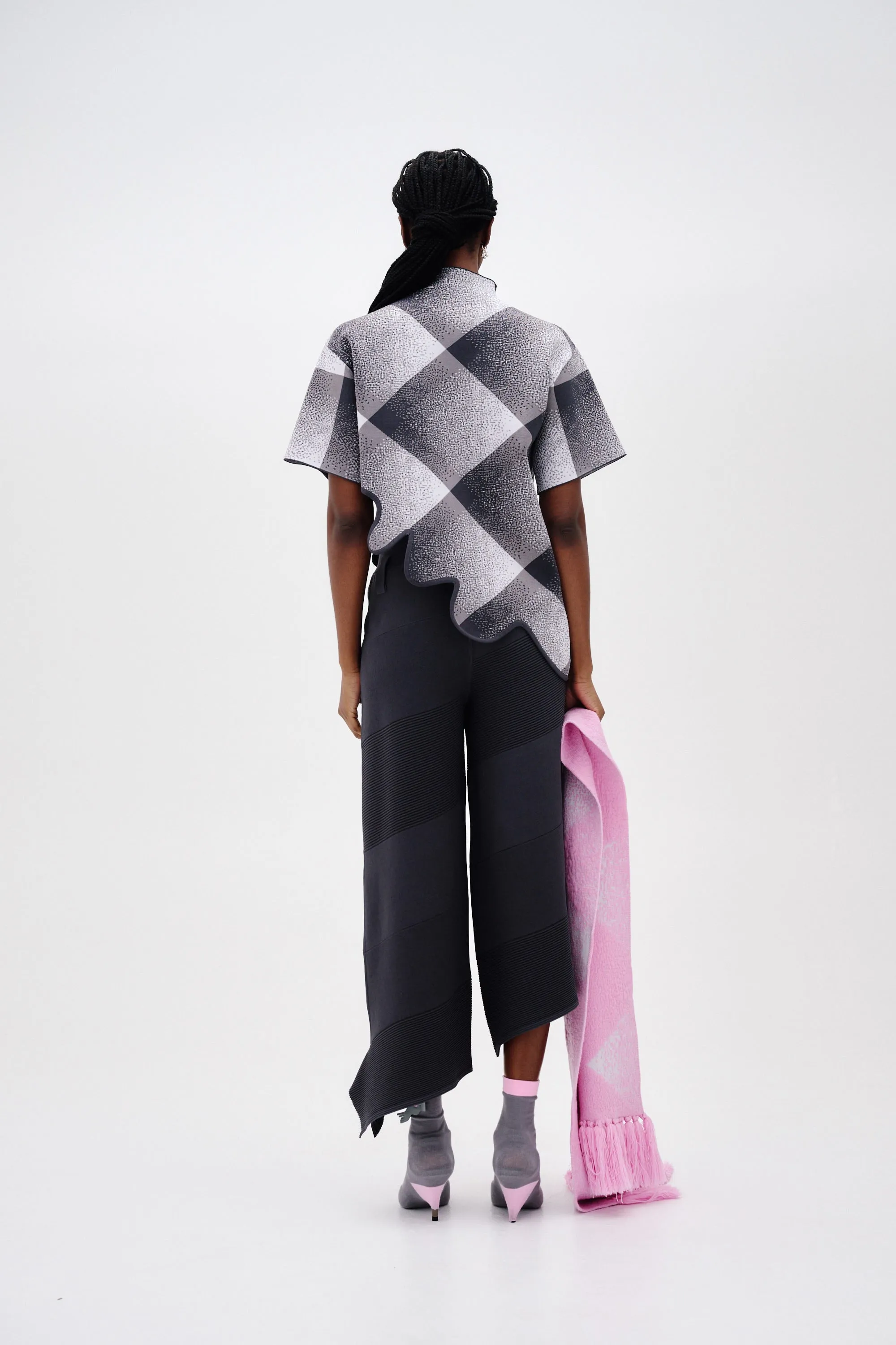 Body Aligned Compact Pack COCO ASYMMETRIC WIDE LEG PANTS