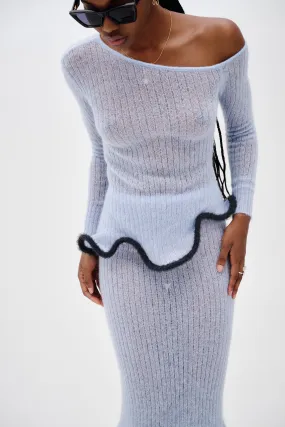 ZeroWasteProduction PIXIE ALPACA WAVY LONG SLEEVE TOP