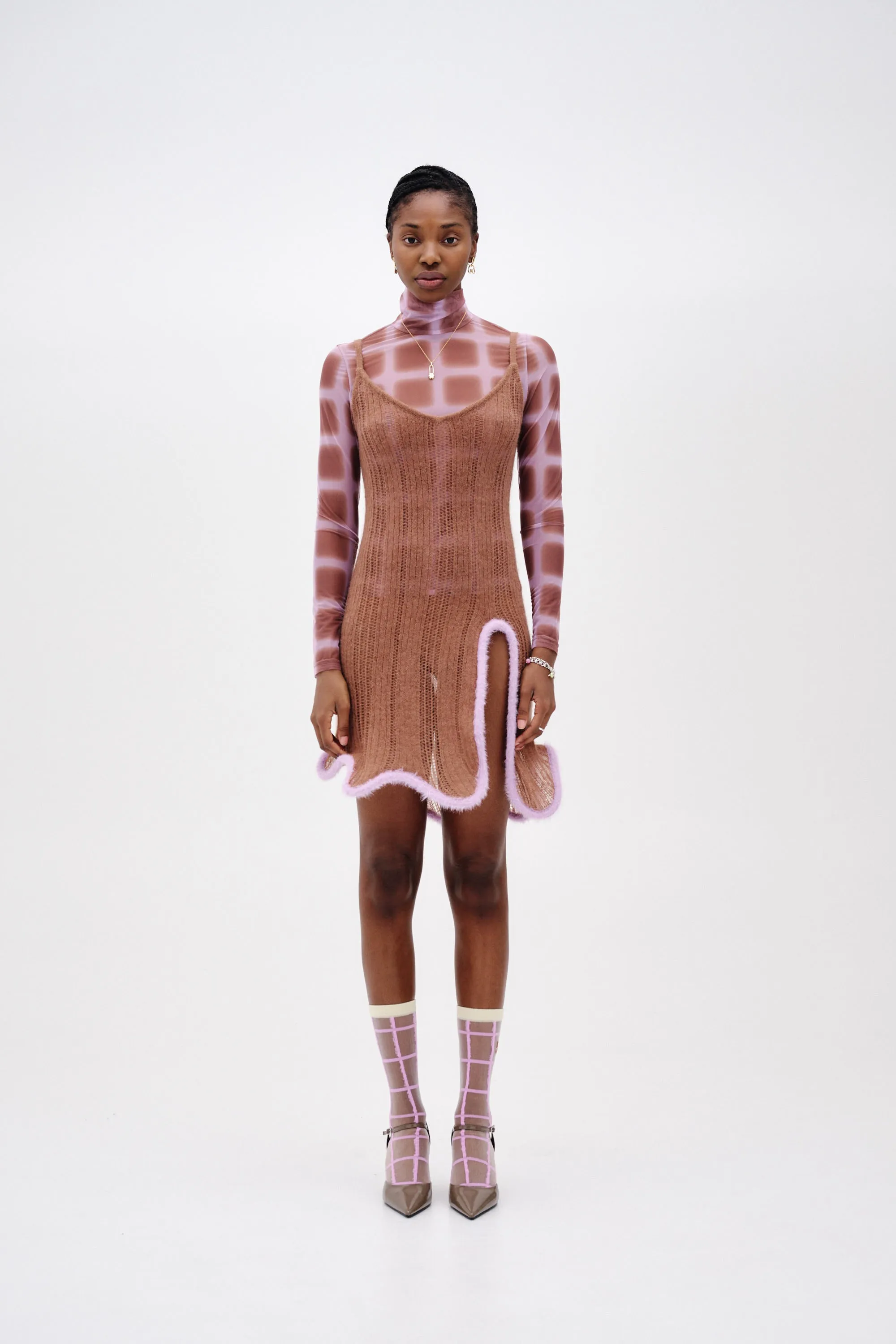 HypoallergenicFiber MALFOY ALPACA WAVY TANK DRESS