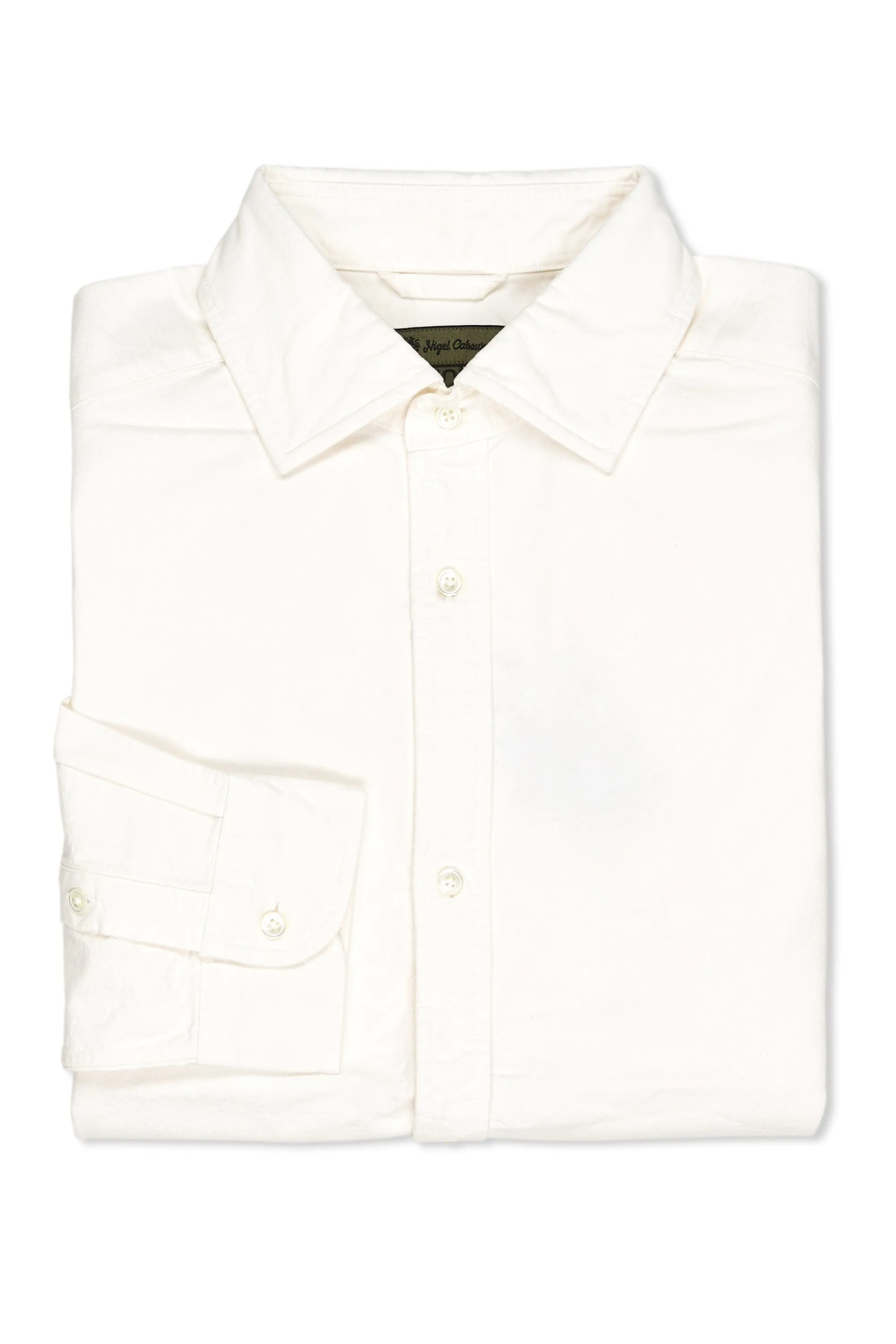 Affordable Fashion Classic Comfort Nigel Cabourn White Cotton British Officers Shirt