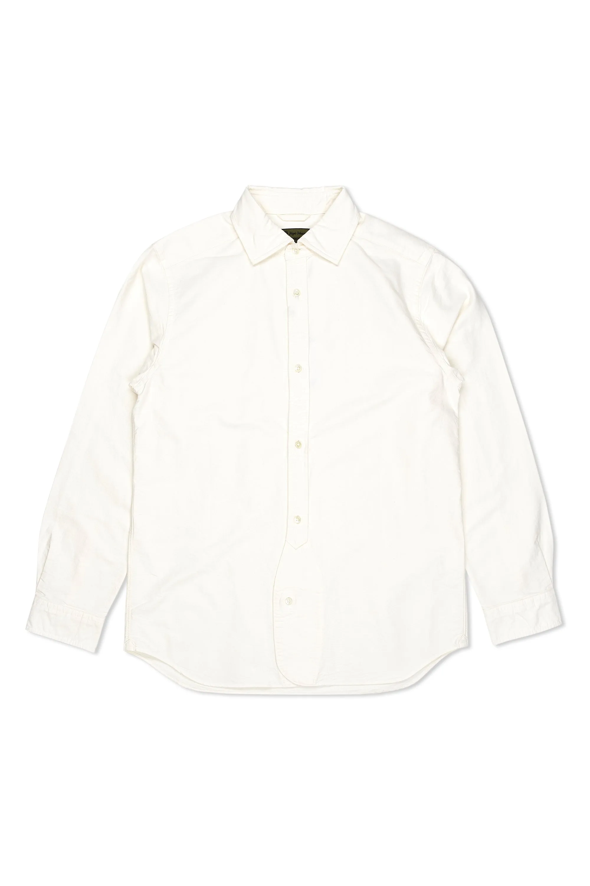 Nigel Cabourn White Cotton British Officers Shirt Contemporary Look