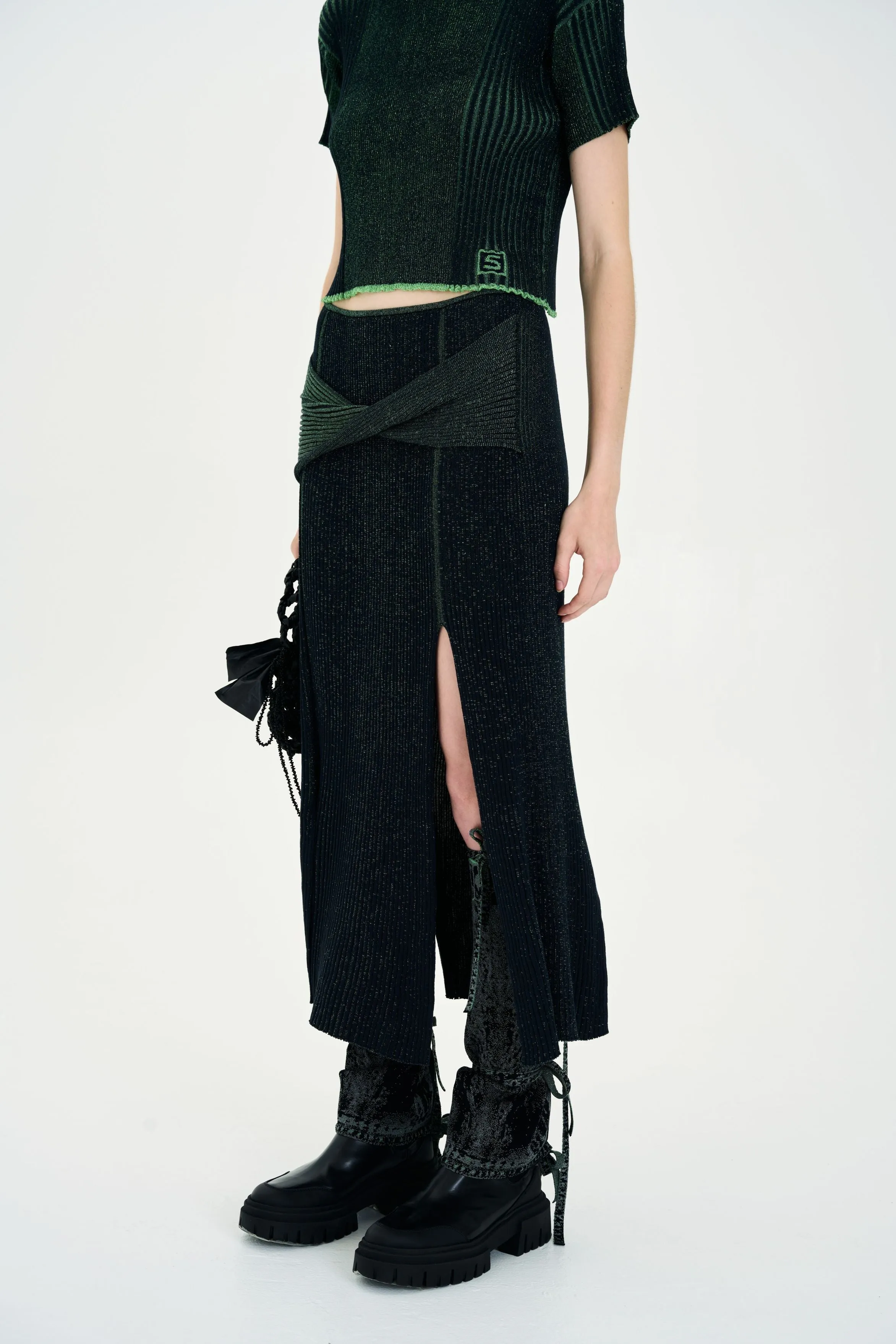 KALMIA METALLIC CARWASH SKIRT No Sagging Anti Snag Fabric