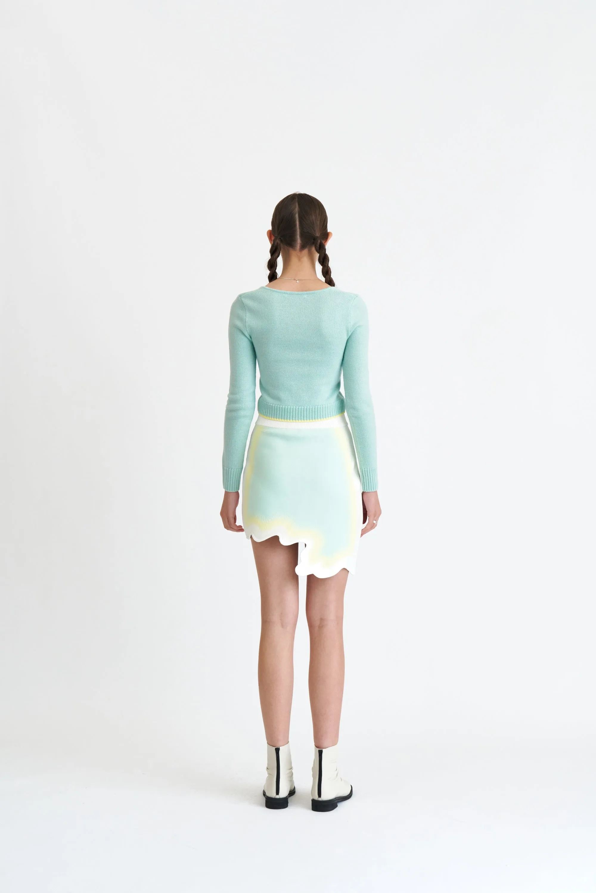 SALEM WAVY MINI SKIRT Elastic Fit Street Utility