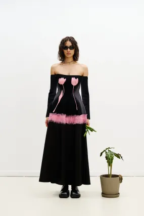 BRIONI NEEDLE PUNCH MAXI DRESS Chilly Day Layers