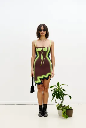 LYNDON WAVY MINI DRESS Flow Sleeve Tulle Flow