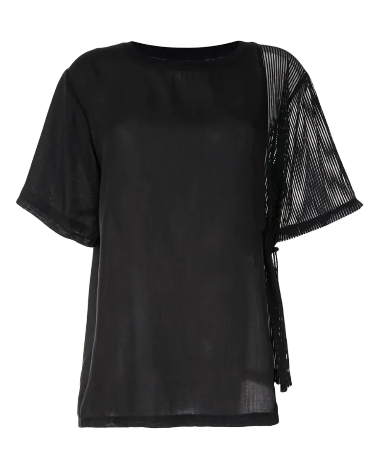 HALF HACULLA TEE BLACK Roomy Waistband sports performance