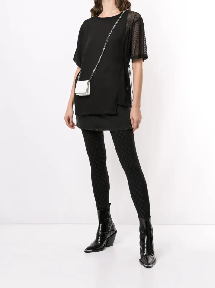 Oeko Tex Certified HALF HACULLA TEE BLACK