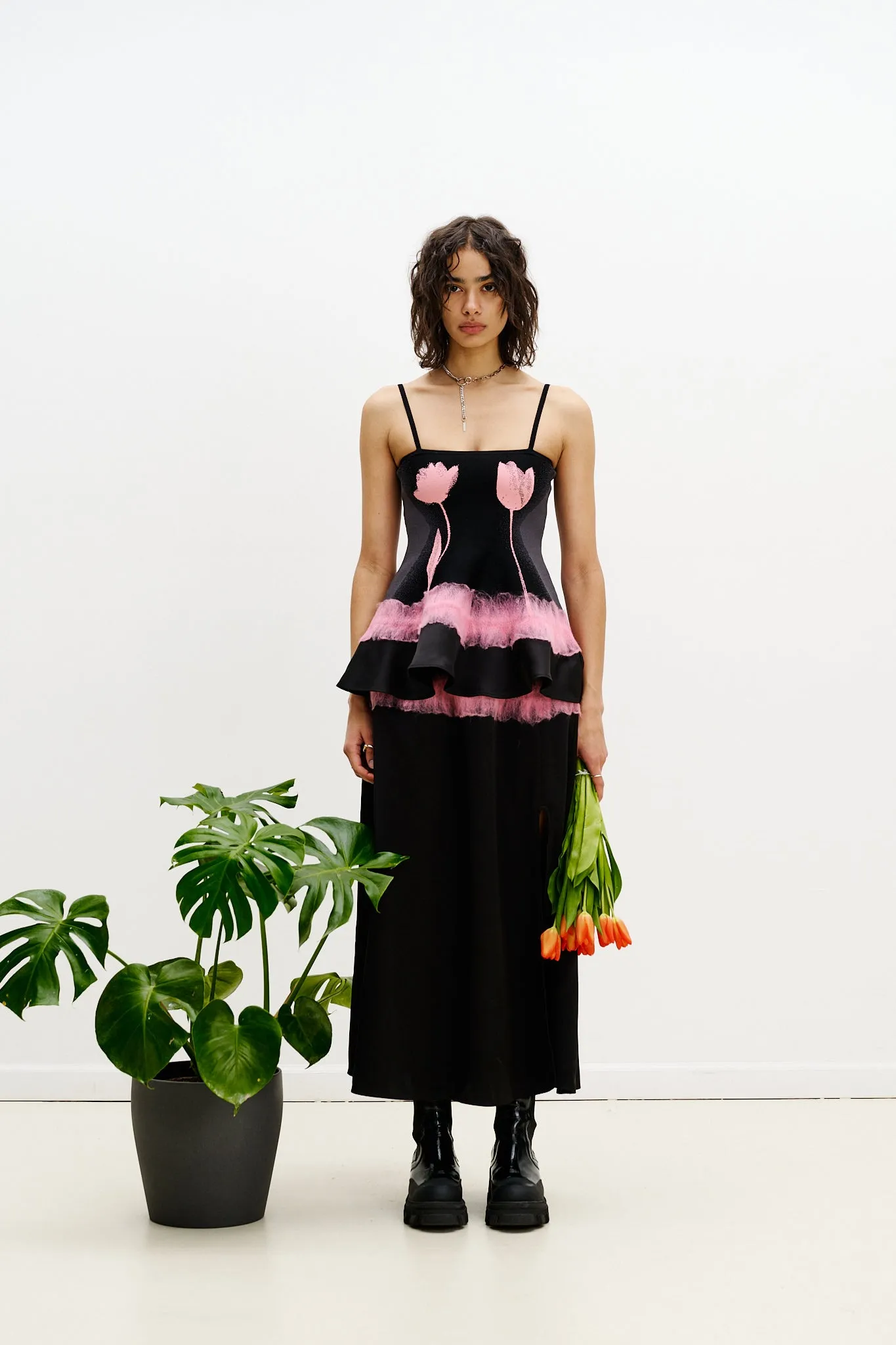 TULIP NEEDLE PUNCH TANK TOP PreShrunk Fabric TemperatureRegulating Material