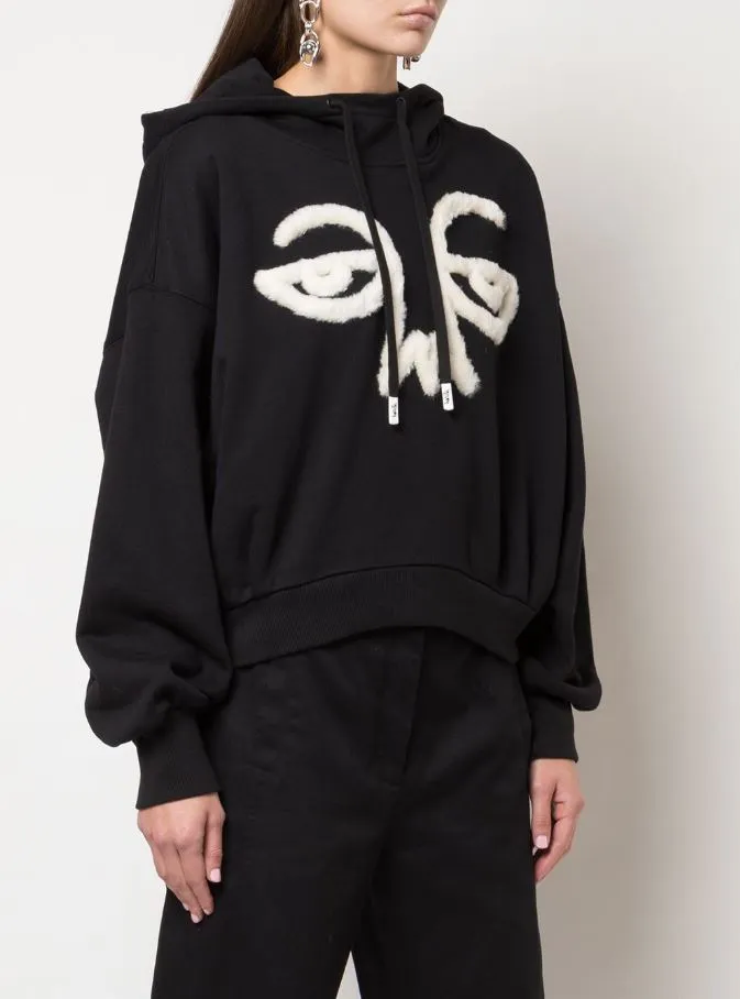 SIGNATURE CAPE HOODIE BLACK Spa wear